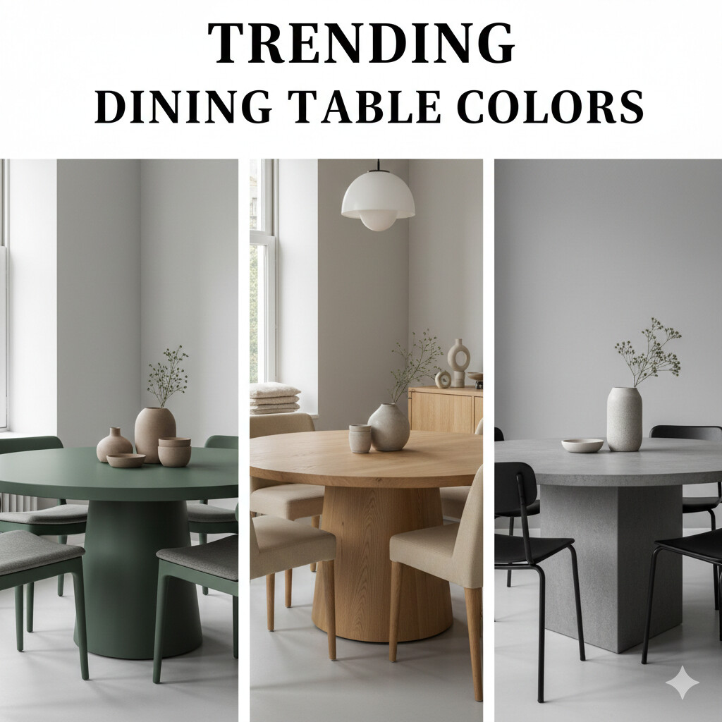 Top 7 Trending colors in Dining tables
