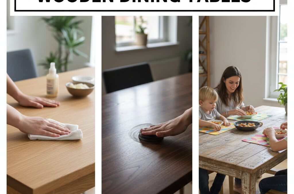 How to Maintain Wooden Dining Tables: Cleaning Tips and Scratch Protection