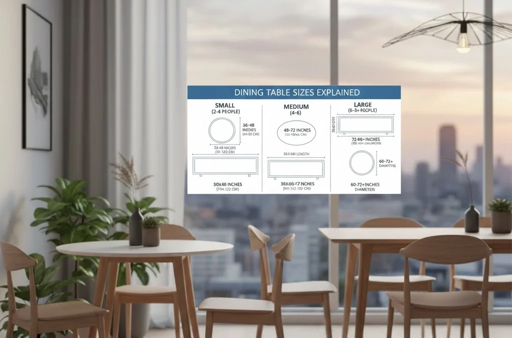 Dining Table Sizes Explained