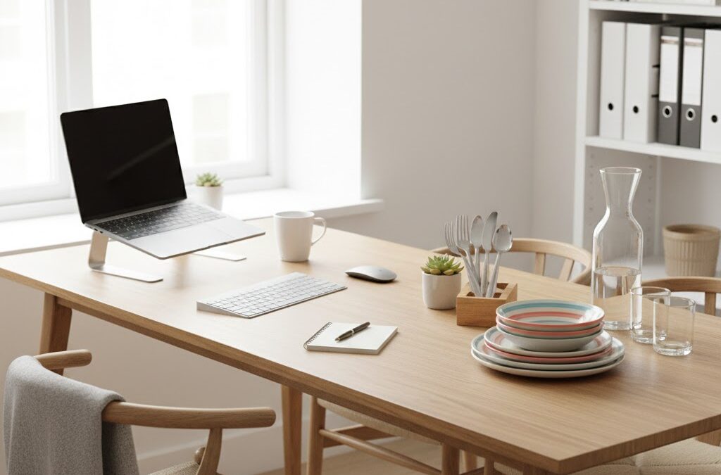 Simple Tips to Convert Your Dining Table into a Work-from-Home Desk