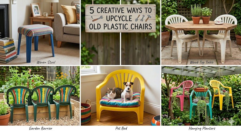 5 Creative Ways to Upcycle Old Plastic Chairs (That’ll Make Your Neighbors Jealous)